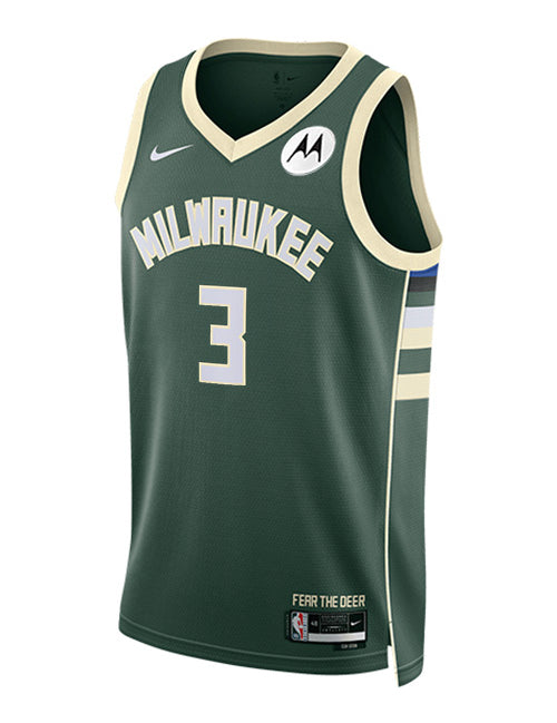 Nike 2022 Icon Edition Marjon Beauchamp Milwaukee Bucks Swingman Jersey-FRONT