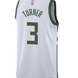 Nike 2022 Association Edition Myles Turner Milwaukee Bucks Swingman Jersey=BACK