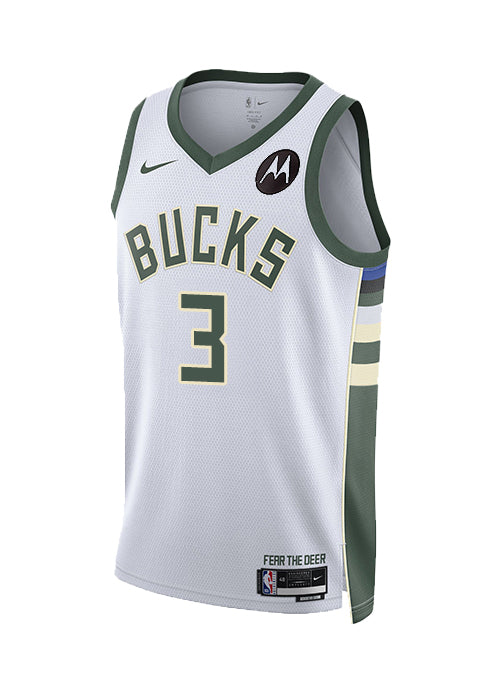 Nike 2022 Association Edition Myles Turner Milwaukee Bucks Swingman Jersey-FRONT