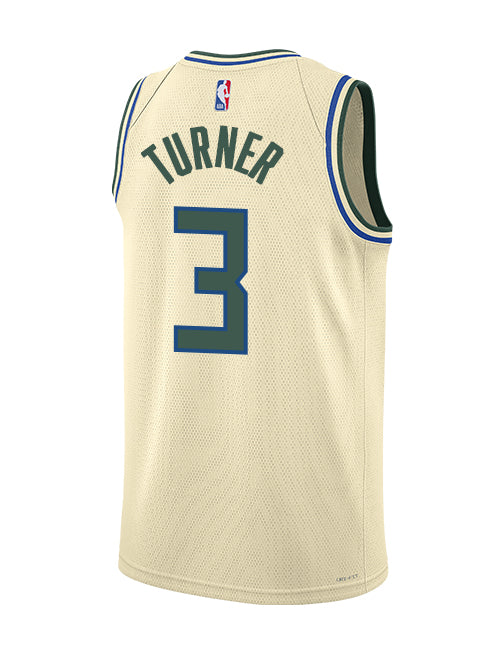 Nike 2025-26 City Edition Myles Turner Milwaukee Bucks Swingman Jersey-back