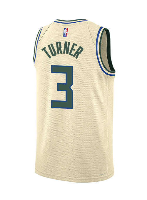 Nike 2025-26 City Edition Myles Turner Milwaukee Bucks Swingman Jersey-back