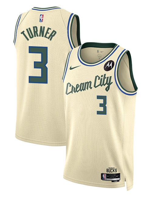 Nike 2025-26 City Edition Myles Turner Milwaukee Bucks Swingman Jersey-collage