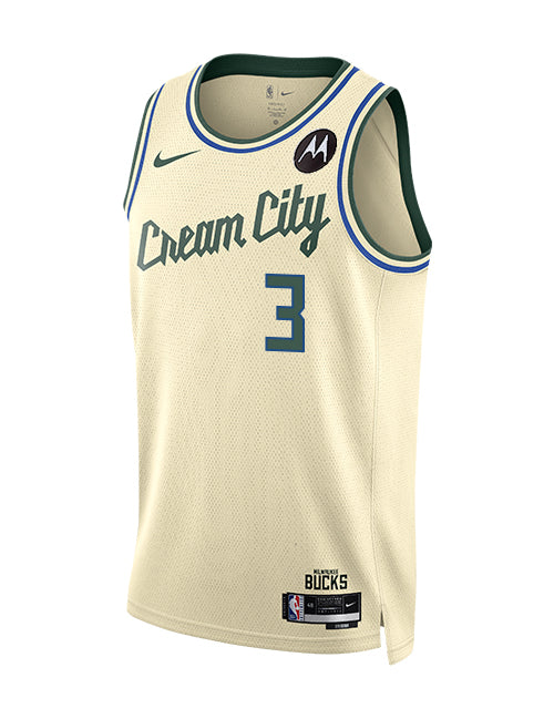 Nike 2025-26 City Edition Myles Turner Milwaukee Bucks Swingman Jersey-collage