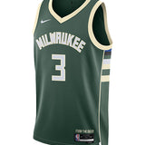 Nike 2022 Icon Edition Myles Turner Milwaukee Bucks Swingman Jersey-front