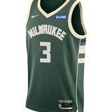 Nike 2022 Icon Edition Myles Turner Milwaukee Bucks Swingman Jersey