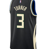 Jordan 2022 Statement Edition Myles Turner Milwaukee Bucks Swingman Jersey-BACK