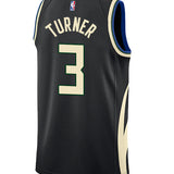 Jordan 2022 Statement Edition Myles Turner Milwaukee Bucks Swingman Jersey-back