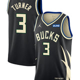 Jordan 2022 Statement Edition Myles Turner Milwaukee Bucks Swingman Jersey