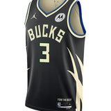 Jordan 2022 Statement Edition Myles Turner Milwaukee Bucks Swingman Jersey-FRONT