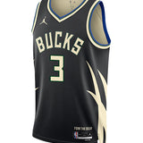 Jordan 2022 Statement Edition Myles Turner Milwaukee Bucks Swingman Jersey-front