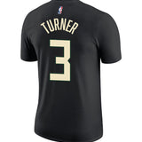 Jordan 2022 Statement Edition Myles Turner Milwaukee Bucks T-Shirt-back