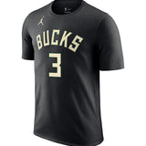 Jordan 2022 Statement Edition Myles Turner Milwaukee Bucks T-Shirt-front