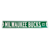 Authentic Street Signs 36'' Milwaukee Bucks Court Street Sign-front