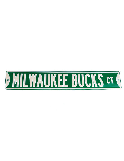 Authentic Street Signs 36'' Milwaukee Bucks Court Street Sign-front