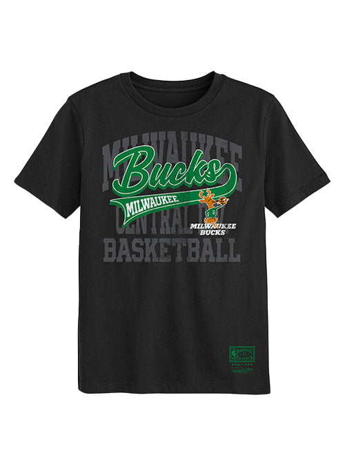 Juvenile Mitchell & Ness Hardwood Classic '68 Sweeper Milwaukee Bucks T-Shirt