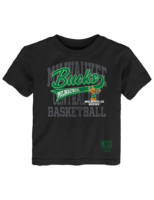 Toddler Mitchell & Ness Hardwood Classic '68 Sweeper Milwaukee Bucks T-Shirt