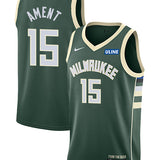 Nike 2022 Icon Edition Nate Ament Milwaukee Bucks Swingman Jersey