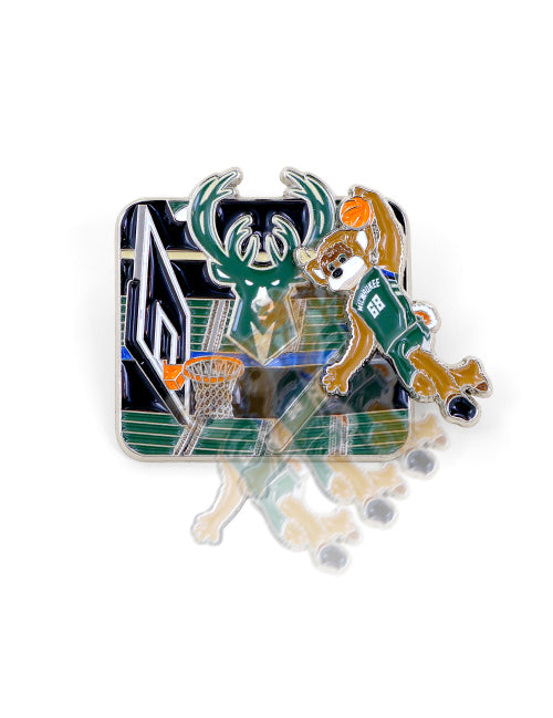 Aminco Dunking Bango Milwaukee Bucks Pin