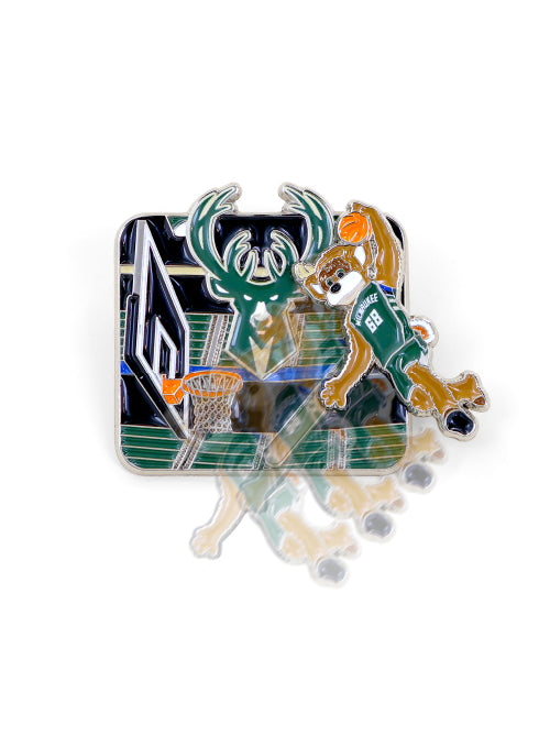 Aminco Dunking Bango Milwaukee Bucks Pin