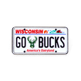 Aminco License Plate Milwaukee Bucks Pin