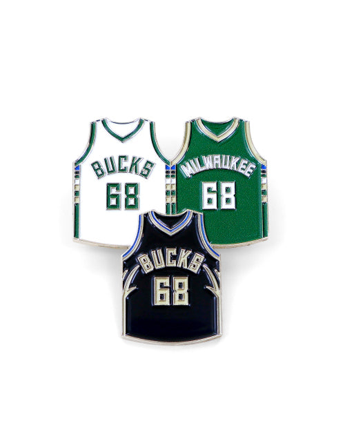 Aminco Trio Jerseys Milwaukee Bucks Pin
