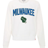 Women's Sportiqe City Edition 2024-25 Ashlyn Milwaukee Bucks Crewneck Sweatshirt