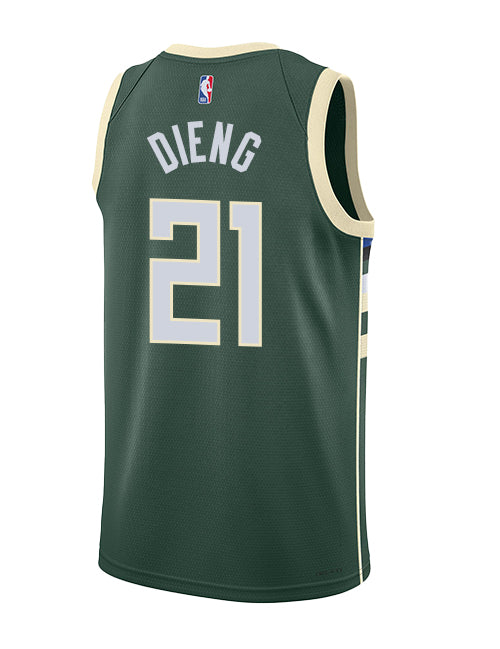 Nike 2022 Icon Edition Ousmane Dieng Milwaukee Bucks Swingman Jersey-back