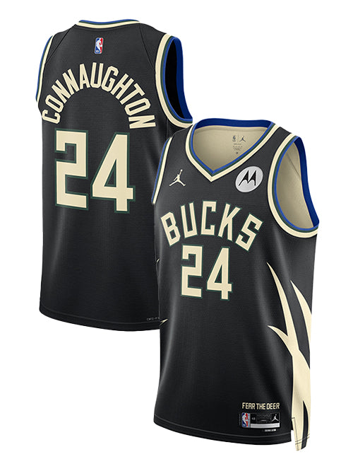 Jordan 2022 Statement Edition Pat Connaughton Milwaukee Bucks Swingman Jersey-COLLAGE