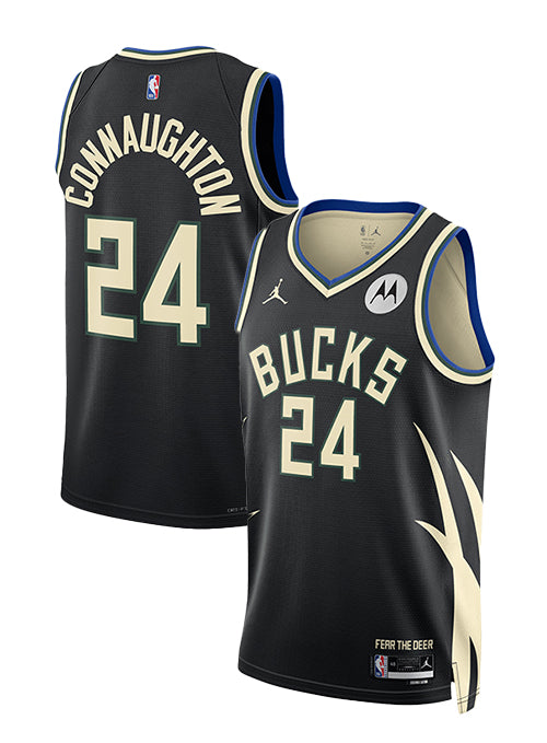 Jordan 2022 Statement Edition Pat Connaughton Milwaukee Bucks Swingman Jersey-COLLAGE