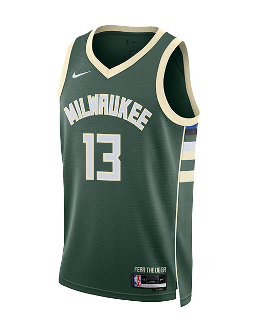 Nike 2022 Icon Edition Ryan Rollins Milwaukee Bucks Swingman Jersey-front