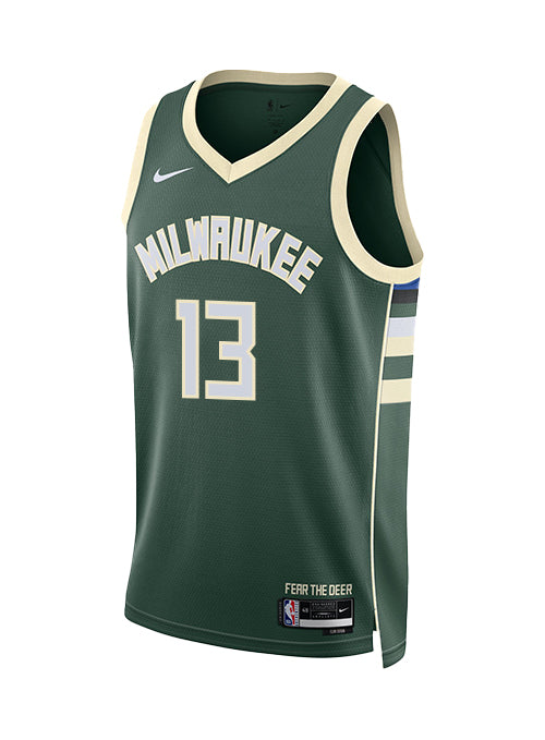 Nike 2022 Icon Edition Ryan Rollins Milwaukee Bucks Swingman Jersey-front