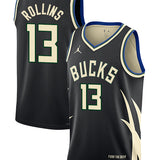 Nike 2022 Icon Edition Gary Trent Jr Milwaukee Bucks Swingman Jersey-collage