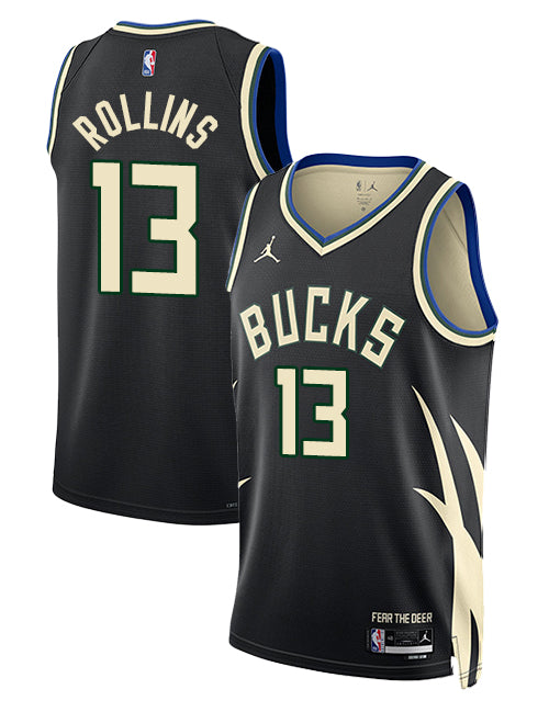 Nike 2022 Icon Edition Gary Trent Jr Milwaukee Bucks Swingman Jersey-collage