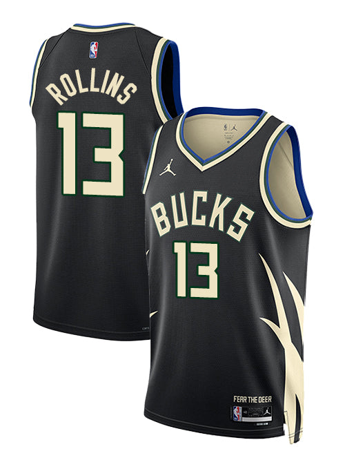 Nike 2022 Icon Edition Gary Trent Jr Milwaukee Bucks Swingman Jersey-collage