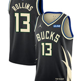 Jordan 2022 Statement Edition Ryan Rollins Milwaukee Bucks Swingman Jersey