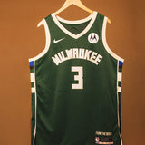 Signed Nike 2022 Icon Edition Myles Turner Milwaukee Bucks Swingman Jersey