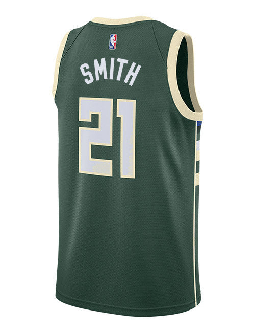 Nike 2022 Icon Edition Tyler Smith Milwaukee Bucks Swingman Jersey-BACK