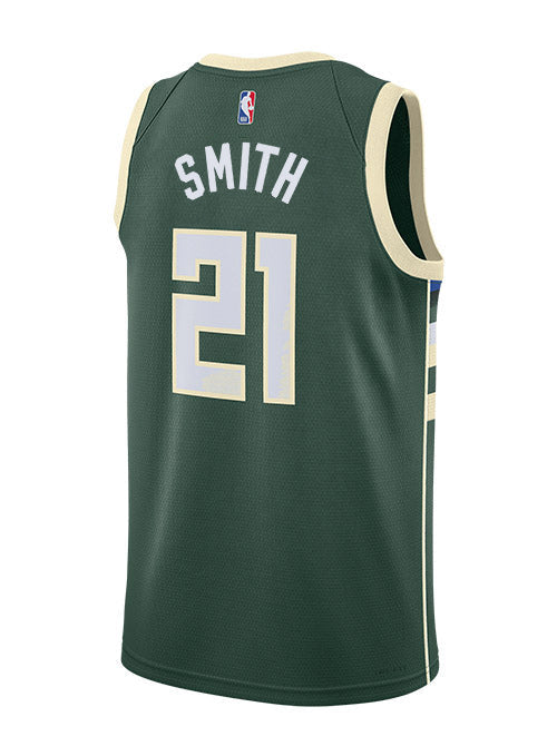 Nike 2022 Icon Edition Tyler Smith Milwaukee Bucks Swingman Jersey-BACK