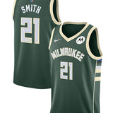 Nike 2022 Icon Edition Tyler Smith Milwaukee Bucks Swingman Jersey-COLLAGE