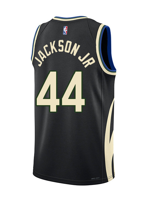 Jordan 2022 Statement Edition Andre Jackson Jr. Milwaukee Bucks Swingman Jersey-back