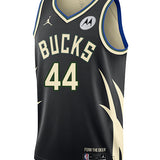 Jordan 2022 Statement Edition Andre Jackson Jr. Milwaukee Bucks Swingman Jersey-front