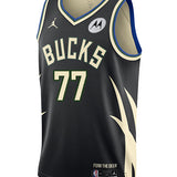 Jordan 2022 Statement Edition AJ Johnson Milwaukee Bucks Swingman Jersey-front