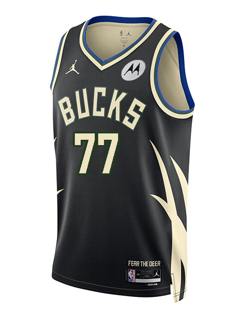 Jordan 2022 Statement Edition AJ Johnson Milwaukee Bucks Swingman Jersey-front