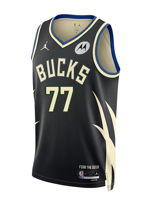 Jordan 2022 Statement Edition AJ Johnson Milwaukee Bucks Swingman Jersey-front