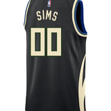 Jordan 2022 Statement Edition Jericho Sims Milwaukee Bucks Swingman Jersey-back