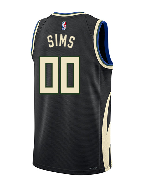 Jordan 2022 Statement Edition Jericho Sims Milwaukee Bucks Swingman Jersey-back