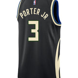 Jordan 2022 Statement Edition Kevin Porter Jr Milwaukee Bucks Swingman Jersey-BACK