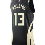 Jordan 2022 Statement Edition Ryan Rollins Milwaukee Bucks Authentic Jersey-back