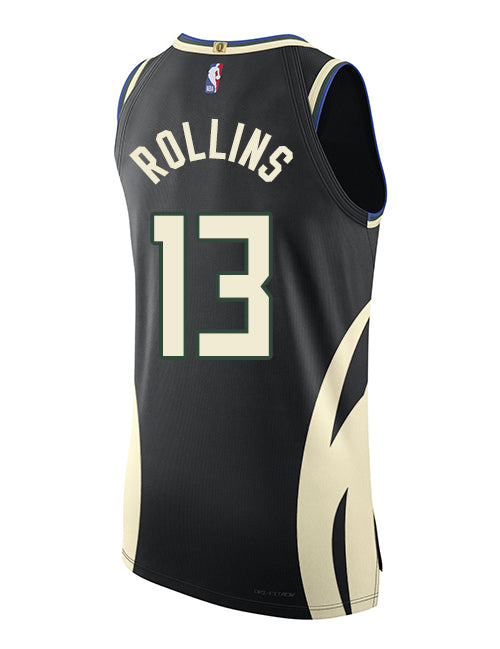 Jordan 2022 Statement Edition Ryan Rollins Milwaukee Bucks Authentic Jersey-back