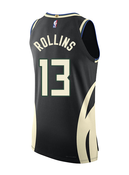Jordan 2022 Statement Edition Ryan Rollins Milwaukee Bucks Authentic Jersey-back